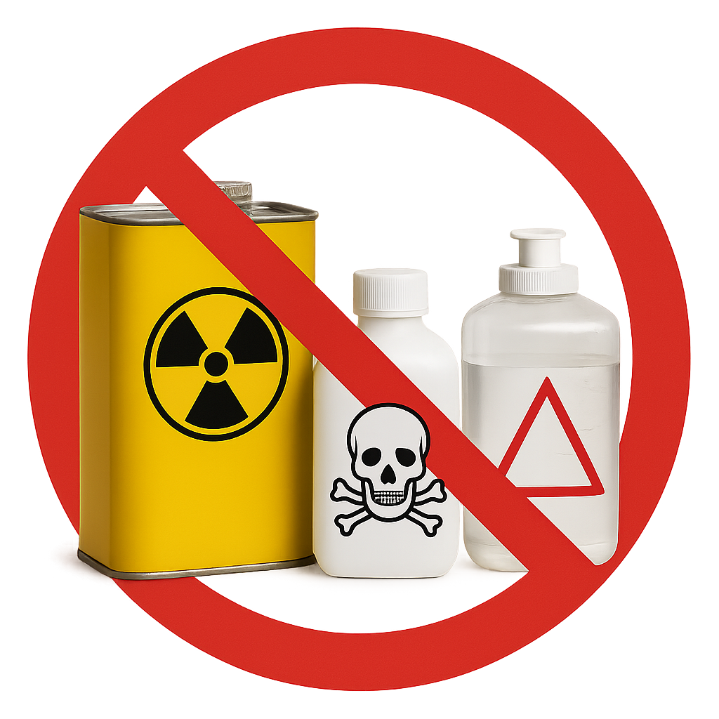 Radiactivos, venenos y corrosivos